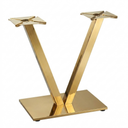 Kafe Masa Ayak Modeli Metal Masa Gold