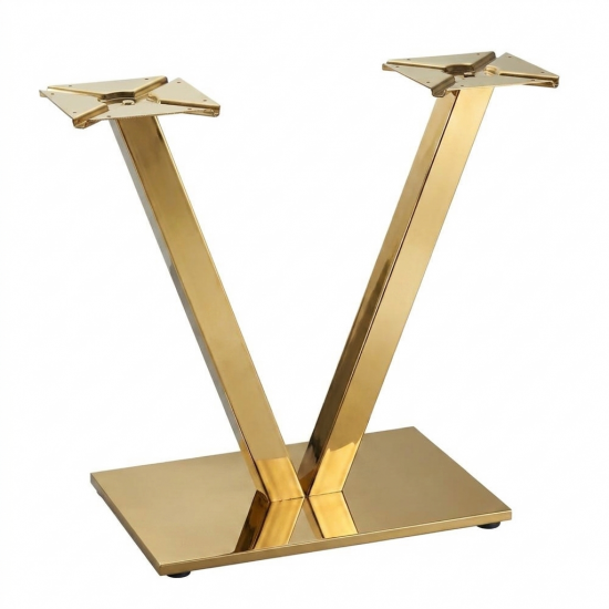 Kafe Masa Ayak Modeli Metal Masa Gold